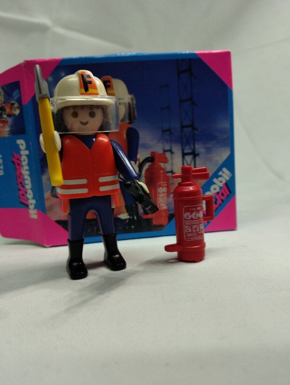 Playmobil Collector Vintage: Feuerwehrmann, Statuetta 21 Cm, Plastoy SAS - 2