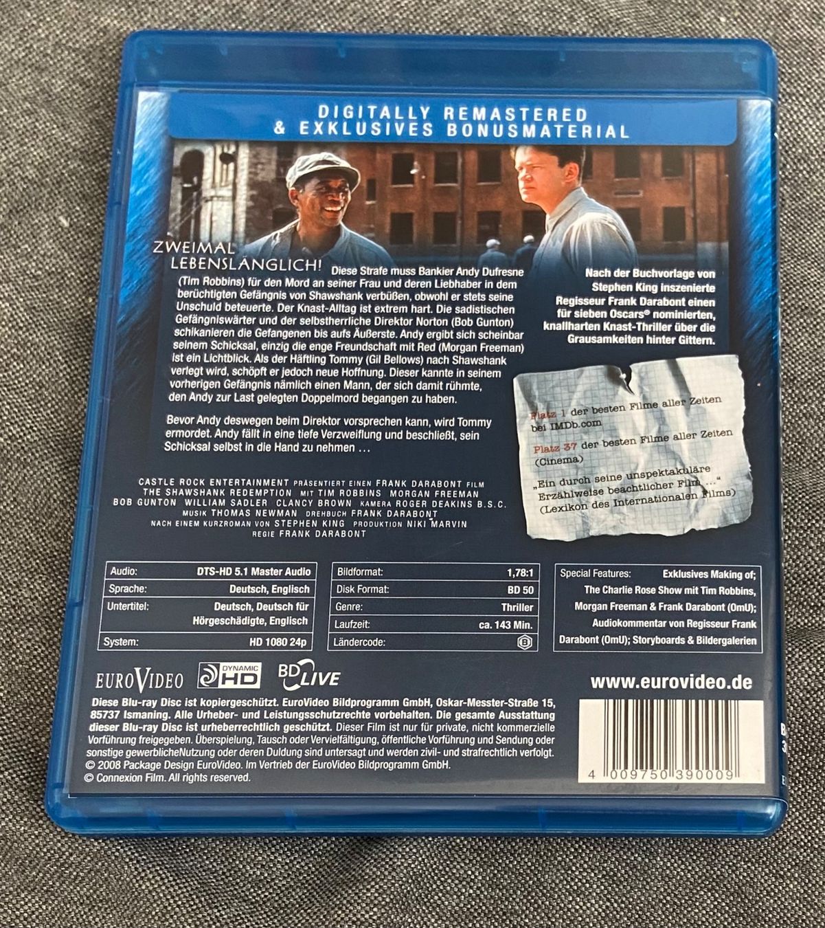 Tous les DVDs: DIE VERURTEILTEN Blu-ray • Stephen King • Blu-Ray Disc – D'occasion à Luzern par Lycka 1