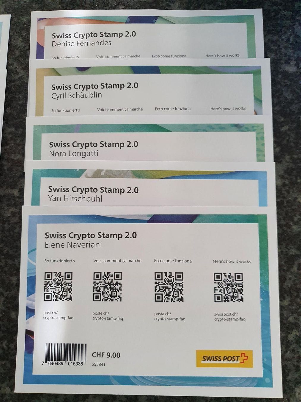 Swiss Crypto Stamp 2.0 - 10er Set - Kat. Fr. 270 (Neu (gemäss  Beschreibung)) in Buchen für CHF 80 – mit Lieferung auf Ricardo kaufen