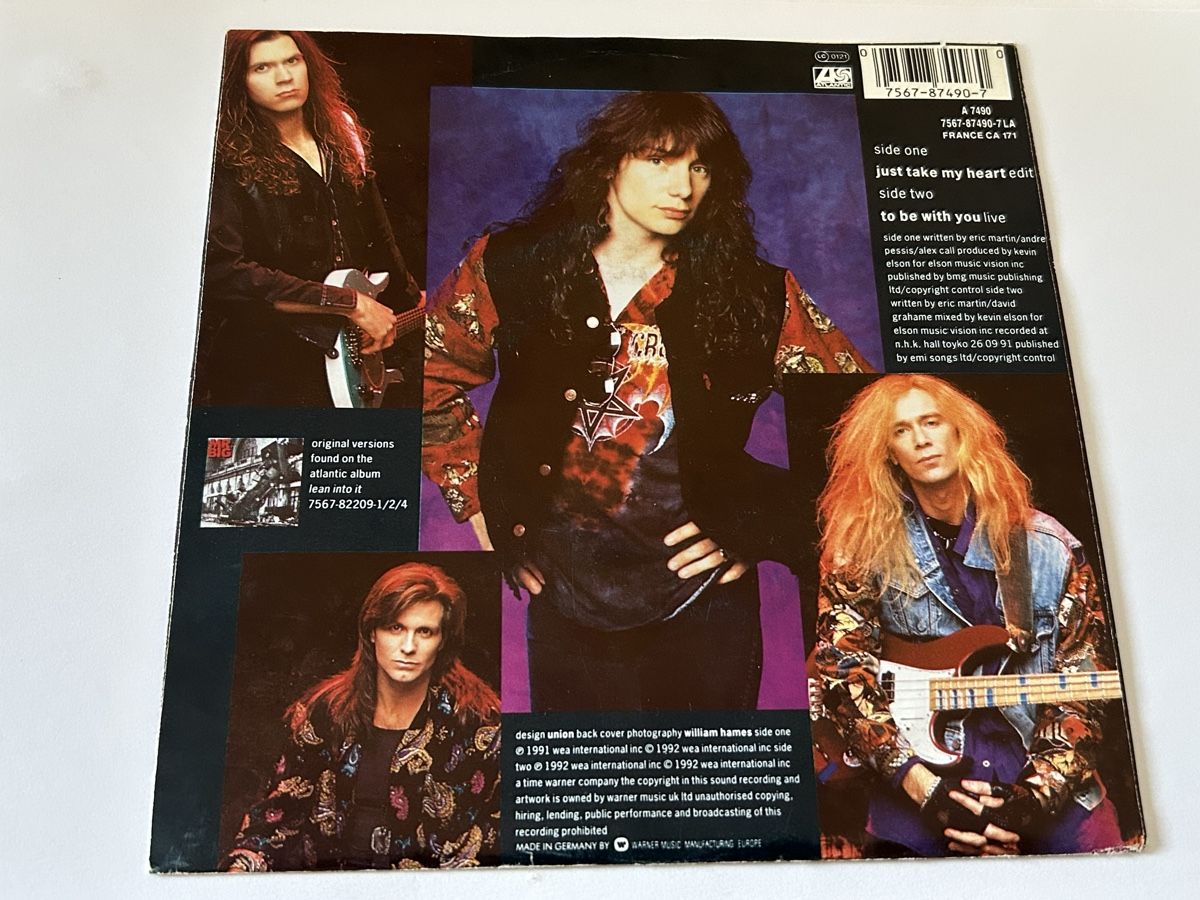 Schallplatten: Mr. Big. 1992. just take my hart – Gebraucht aus Faulensee von Mizuno06 1