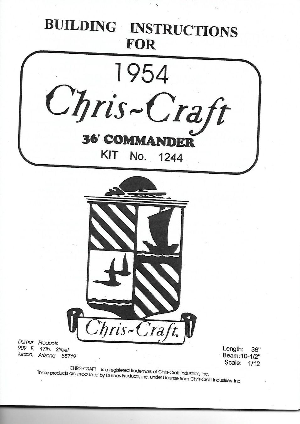 Modellismo RC: Chris Craft 1954 Commander Express Cruiser – Nuovo e nell'imballaggio originale da Schaan venduto da Didifri 3