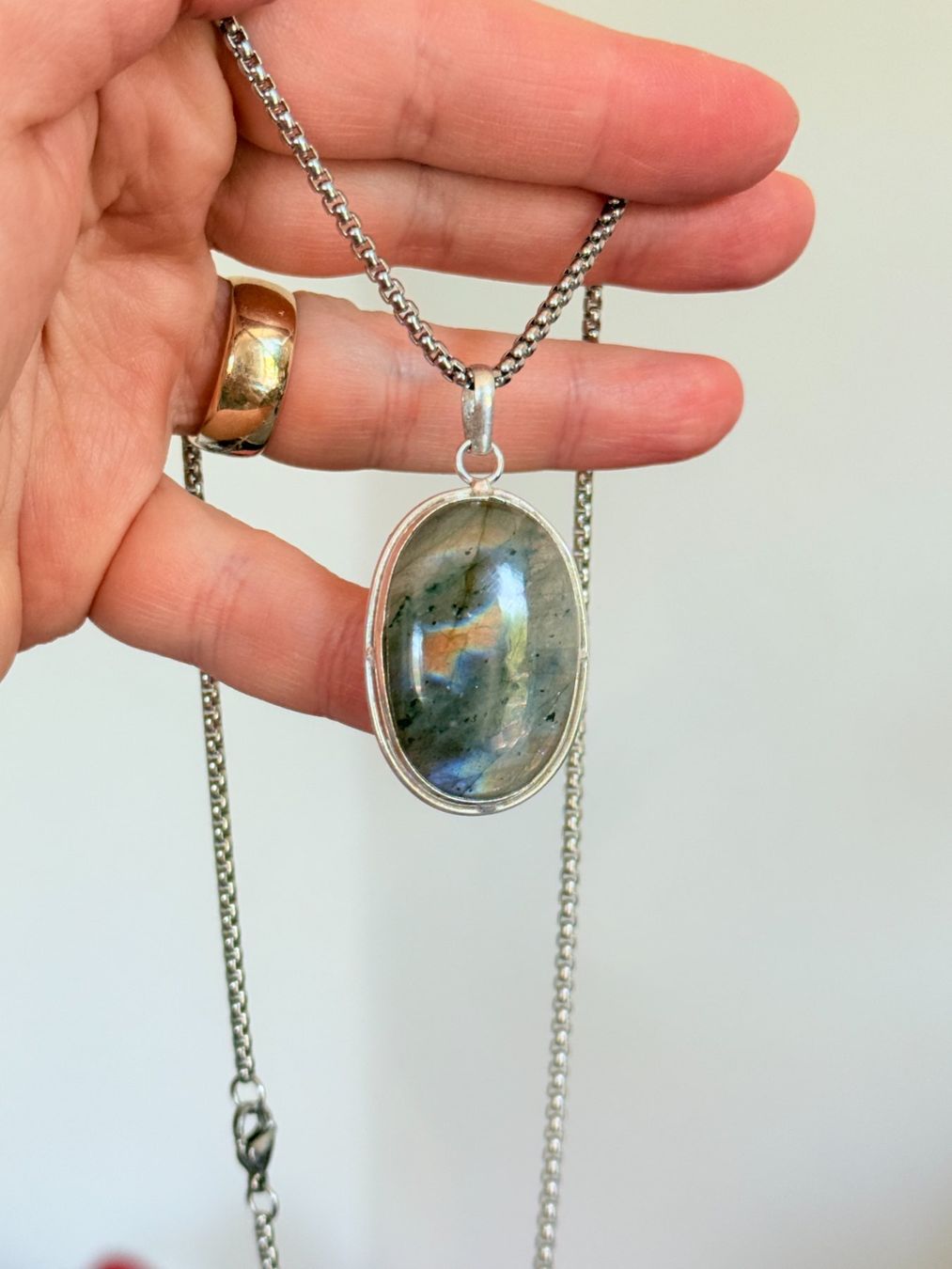 Catenine: Collier Labradorite  - Élégance intemporelle! – Nuovo e nell'imballaggio originale da Genève venduto da AWWA 7