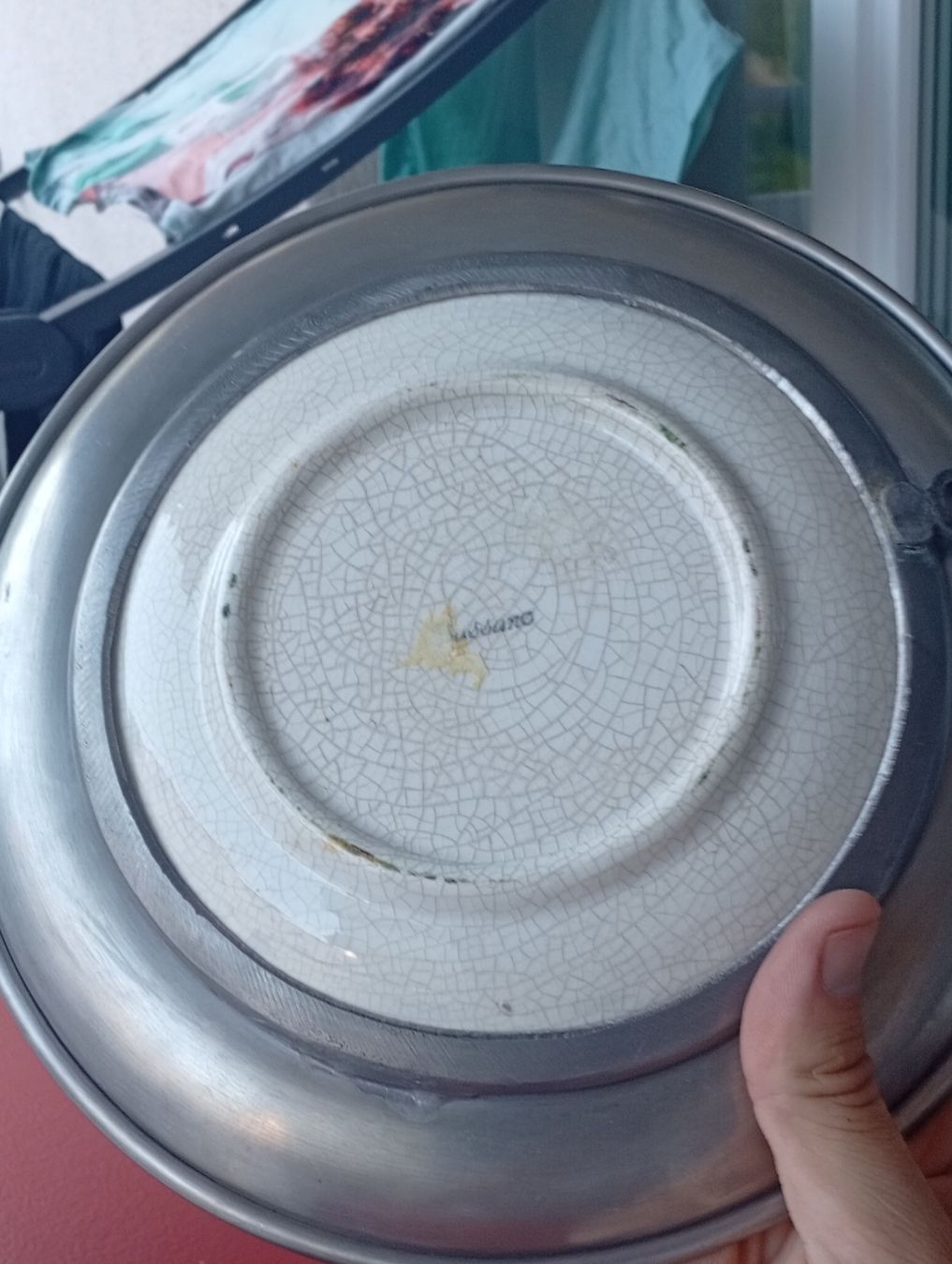 Piatti: Zinn Keramik Teller Vintage. – Usato da Engelburg venduto da CH.Me 5