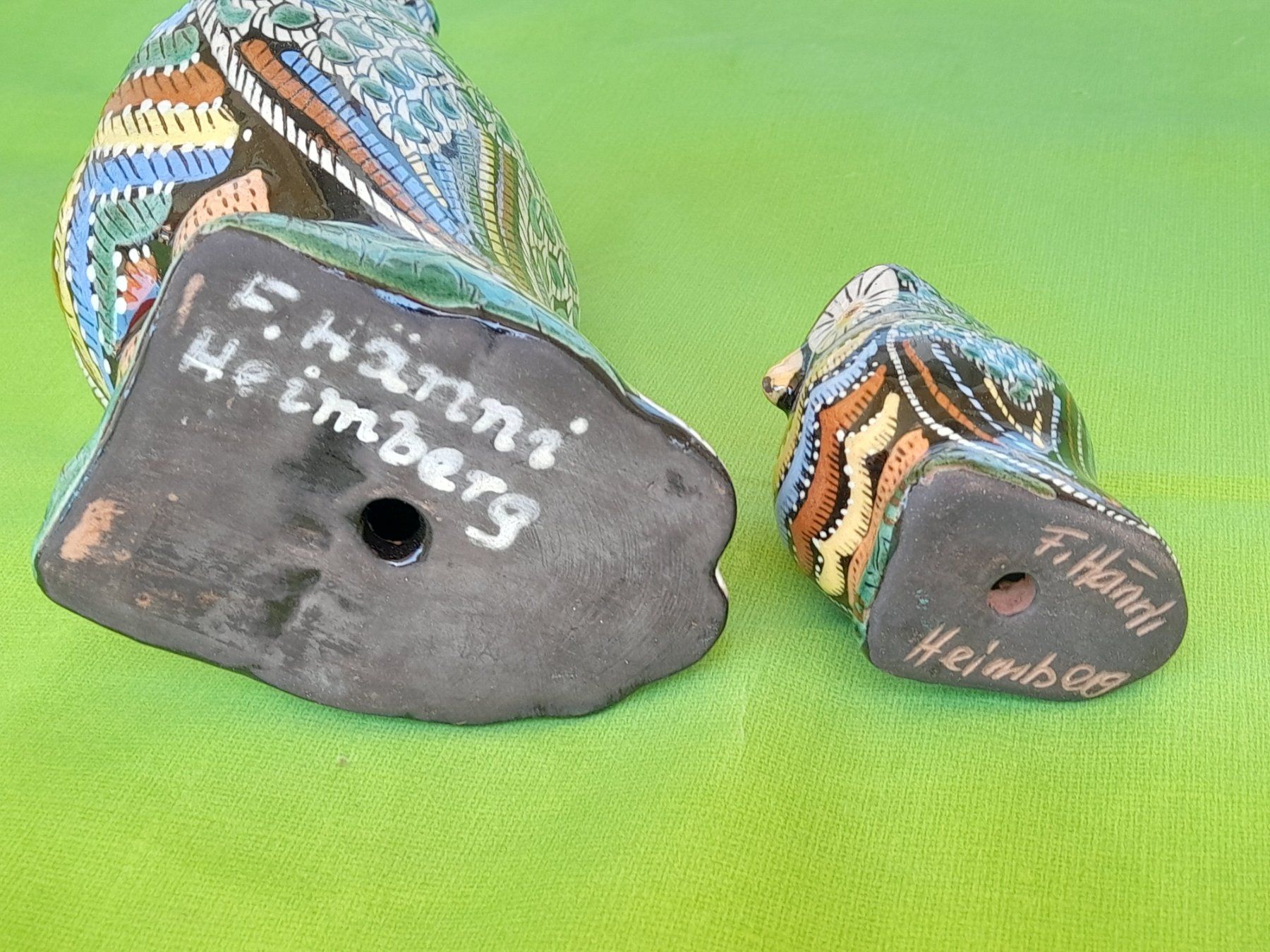 Statuette: Heimberg Keramik W.Hänni - 2 Eulen – Usato da Aeschi b.Spiez venduto da 52_wochen 5