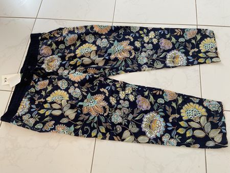 C&A Hose dunkelblau gemustert Viscose 50 neu