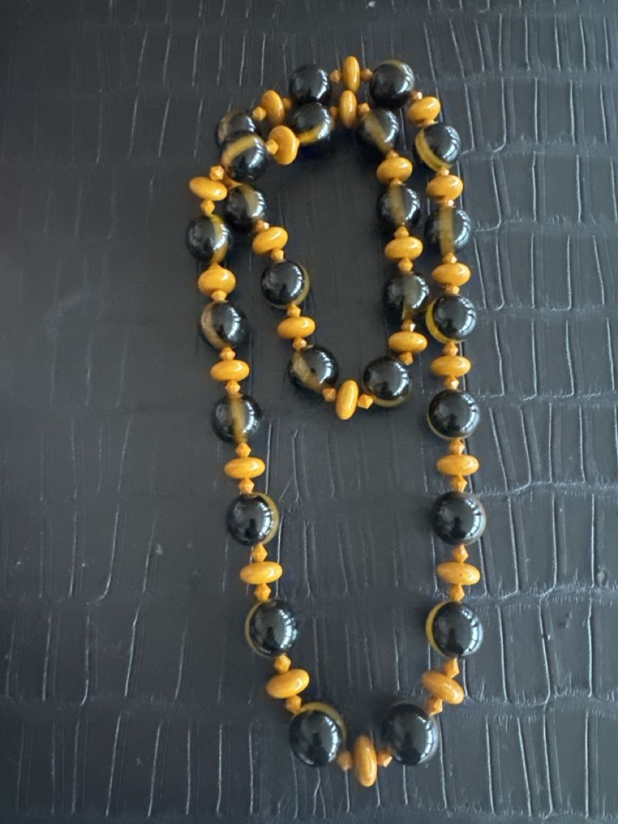 Catenine: Chunky Statement Necklace, Black & Amber, Autumn Style – Nuovo (secondo la descrizione) da Montagnola venduto da jamylafy 2