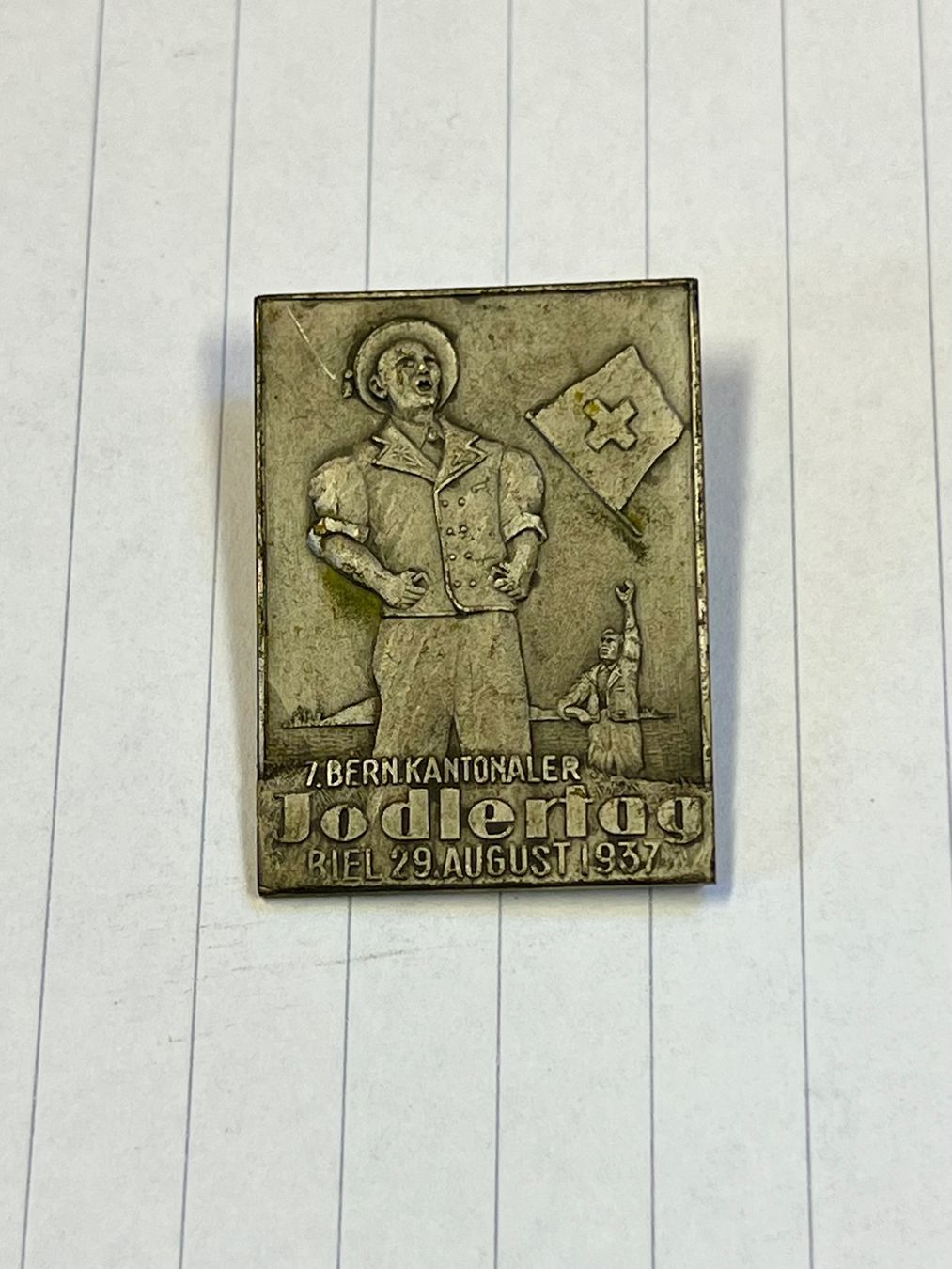 Medaglie: JODLERTAG von 1937 Abzeichen Medaille – Usato da Uetendorf venduto da Stoun 1