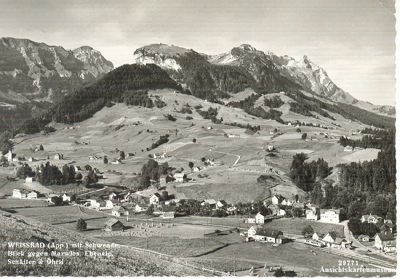 Cartoline postali: Weissbad - mit Schwenden + ca. 1965 – Usato da Emmenbrücke venduto da teestube