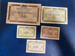 5 Banknoten verschiedene  1923 Rarität