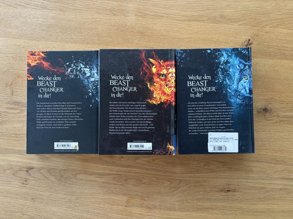 Libri: Beast Changers Trilogie 1-3 – Usato da Spiez venduto da Bluesky2000 1