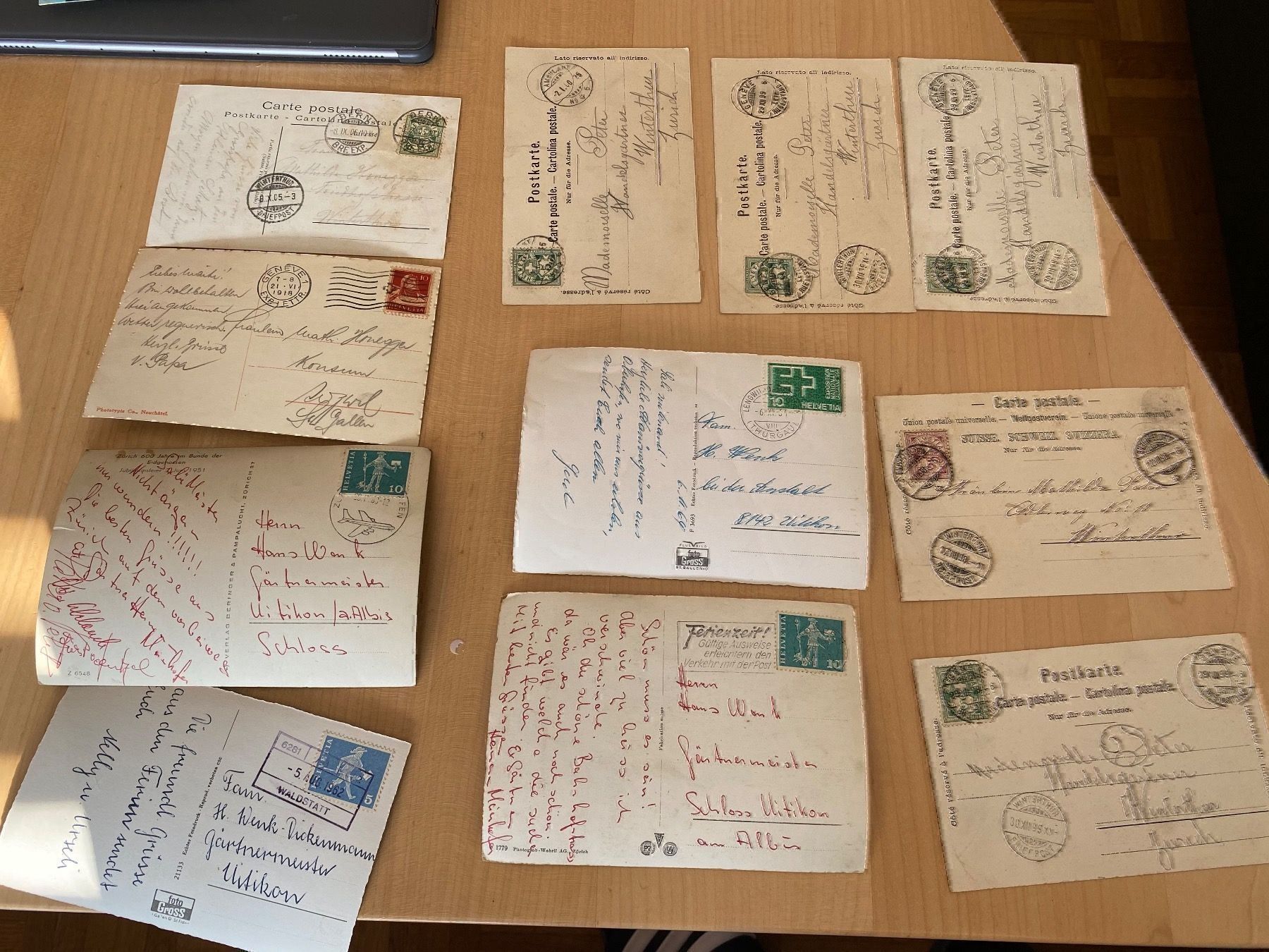 Cartoline postali: Ak Lot Nr. 6 – Usato da Mosnang venduto da Goldwasser 7