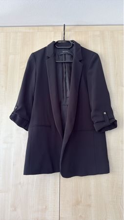 Eleganter Damenblazer, schwarz, ideal für den Übergang