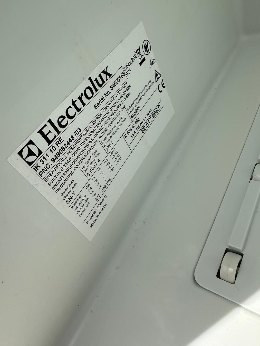 Electrolux Frigoriferi: Kühlschrank Einbaukühlschrank Electrolux – Usato da Spreitenbach venduto da Space_X 9