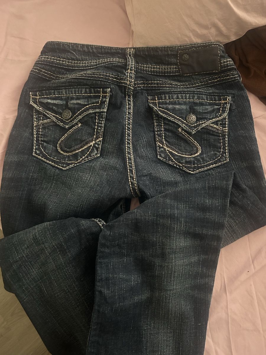 Jeans: 2000s Silver Jeans Bootcut y2k low waist – Usato da Mauren venduto da mar8612 3