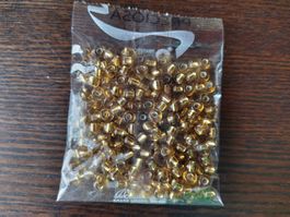 Preciosa Rocailles Perlen Perles in gold im 50g Tütchen