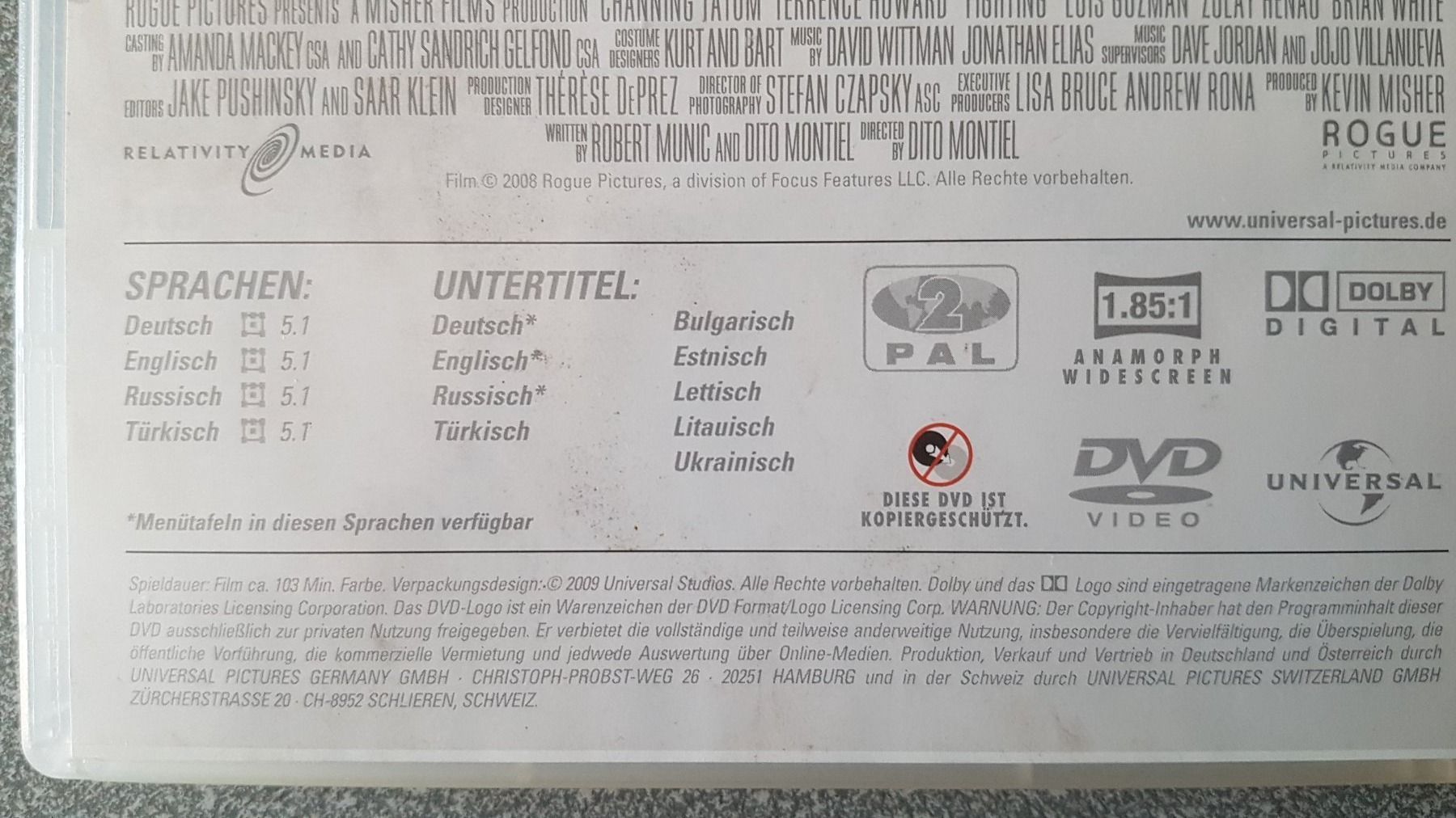 Tous les DVDs: DVD Fighting / Channing Tatum – D'occasion à Oetwil am See par fineli2 1
