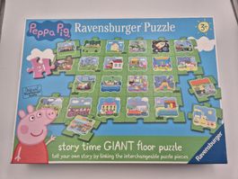 Peppa Pig Ravensburger, Bodenpuzzle, 24 Teile, Top Zustand