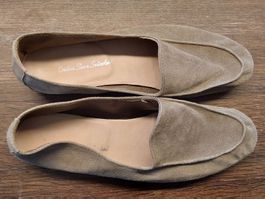 Mokassin beige 39 Création Shava Switzerland Wildleder
