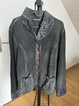 ELYSS Italien Jacke Grau, Grösse S, Herbst Look!