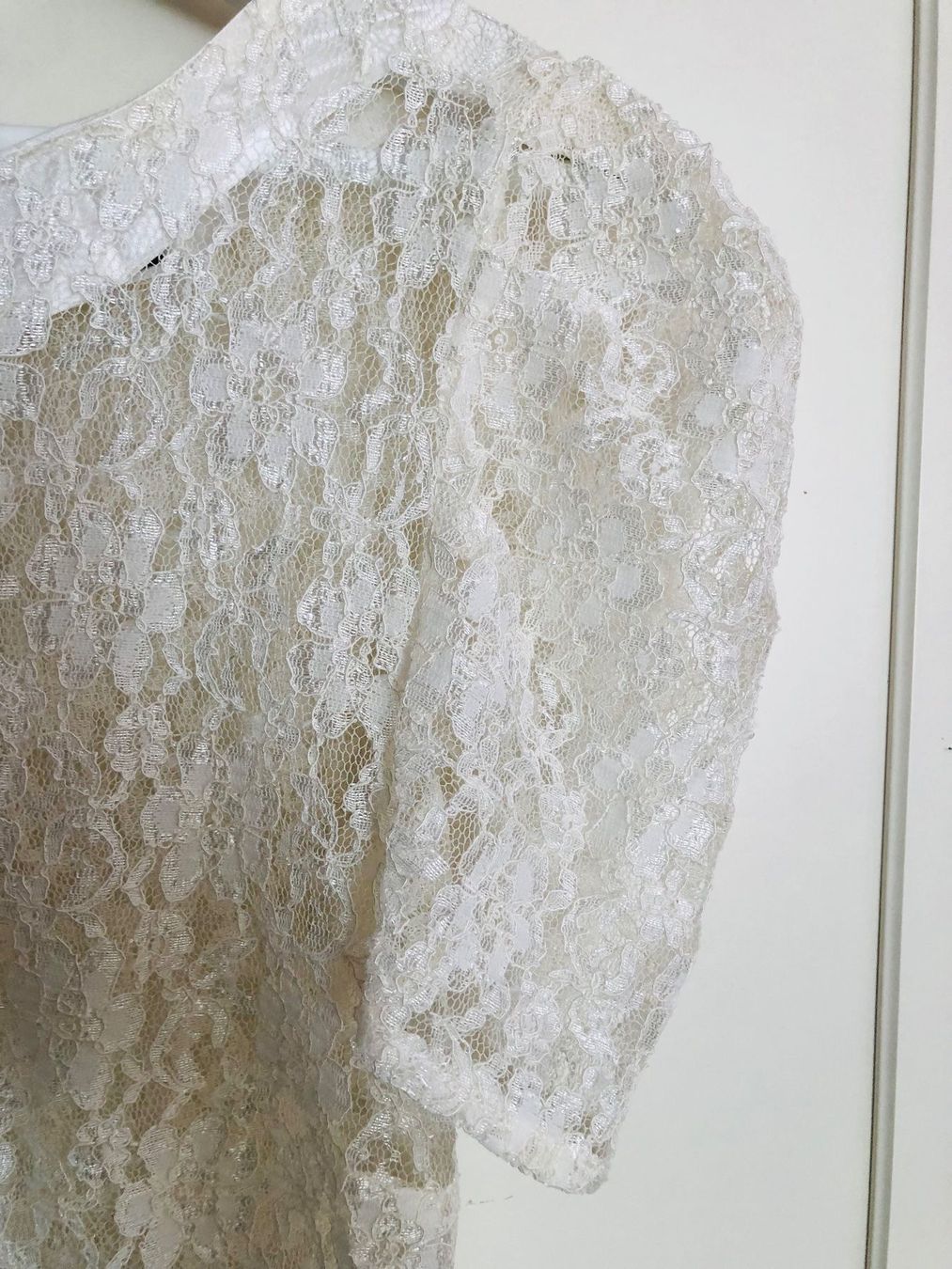 Vero Moda Camicette: Bluse aus spitze weiß Gr. L – Usato da Obfelden venduto da JackyRot 2