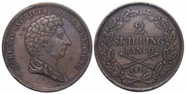 Schweden, 2 Skilling 1836
