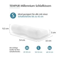 TEMPUR Millennium Schlafkissen Grösse S