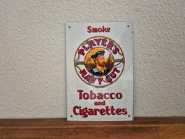 Emailschild Navy Cut Tobacco & Cigarettes Emaille Schild