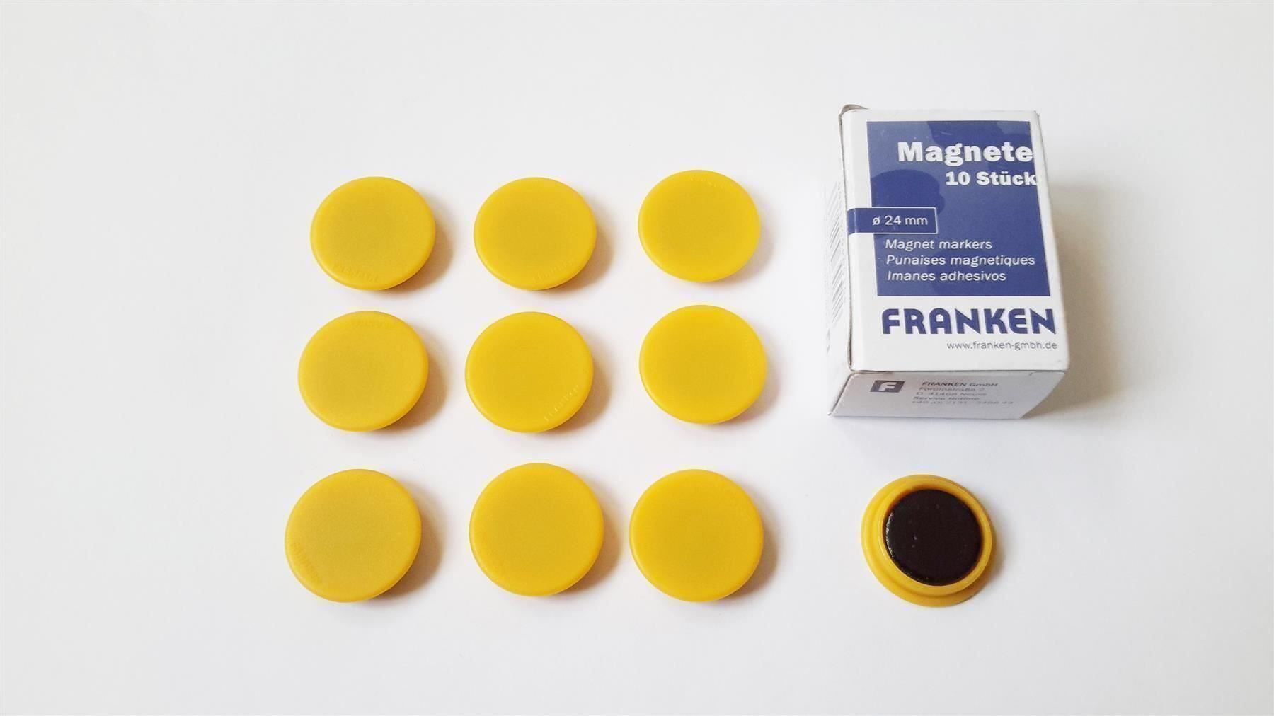 Calamite: Magnete 10 Stück, 24 mm, gelb – Nuovo e nell'imballaggio originale da St. Gallen venduto da cointec 1