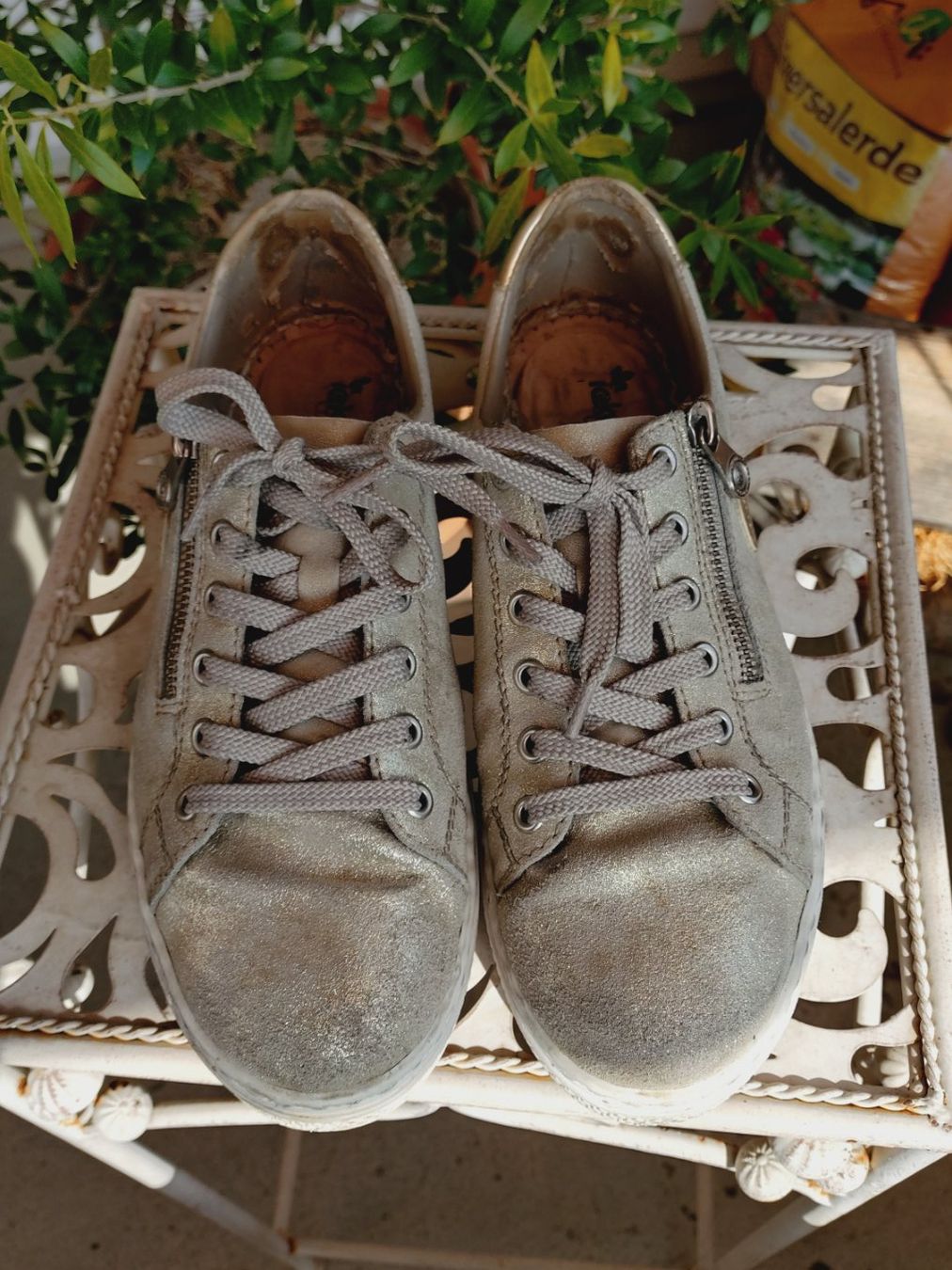 Rieker Damenschuhe: RIEKER Sneakers, Gold-Vintage, Grösse 41 – Gebraucht aus Uster von Junipa 2