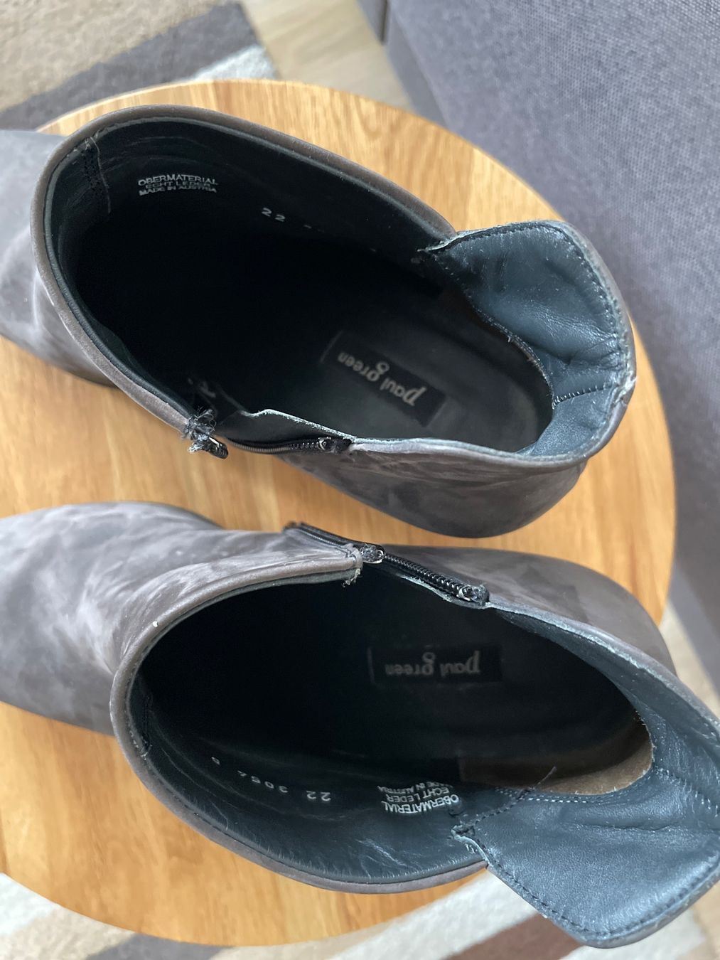 Paul Green Damenschuhe: Paul Green Stiefeletten Grau Leder Gr. 39 – Gebraucht aus Birsfelden von Nic21 4