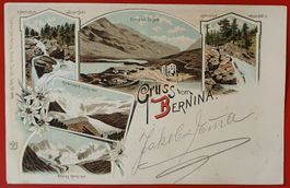 Gruss vom Bernina 1900