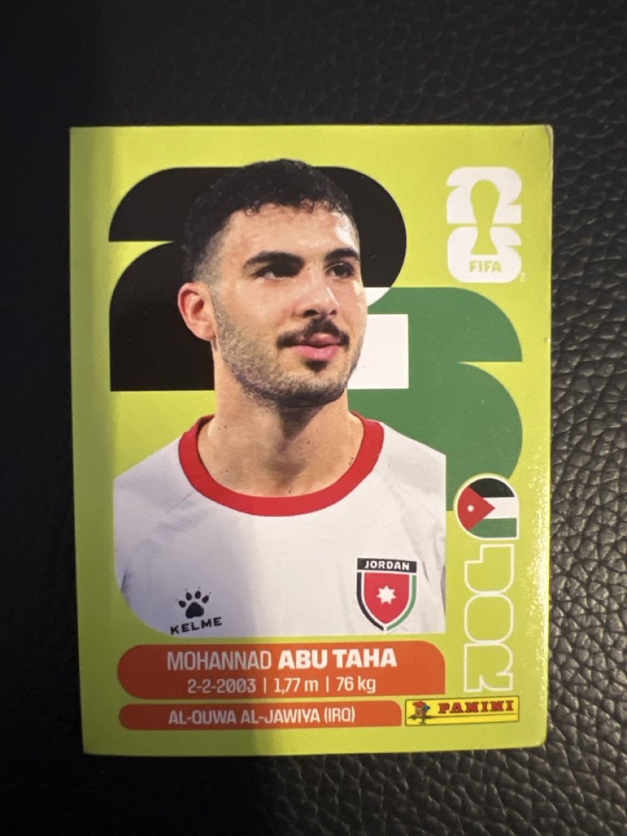 Panini Carte collezionabili: Mohannad Abu Taha JOR 12 – Nuovo (secondo la descrizione) da Spreitenbach venduto da bratunac