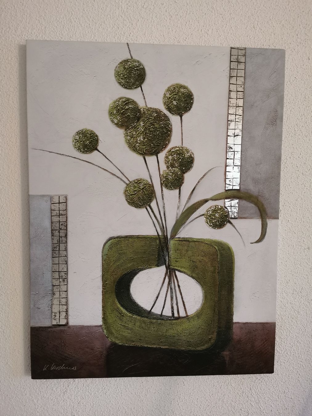 Foto & Immagini: Modernes Bild, Vase mit blumen – Usato da Weiningen ZH venduto da angebot05