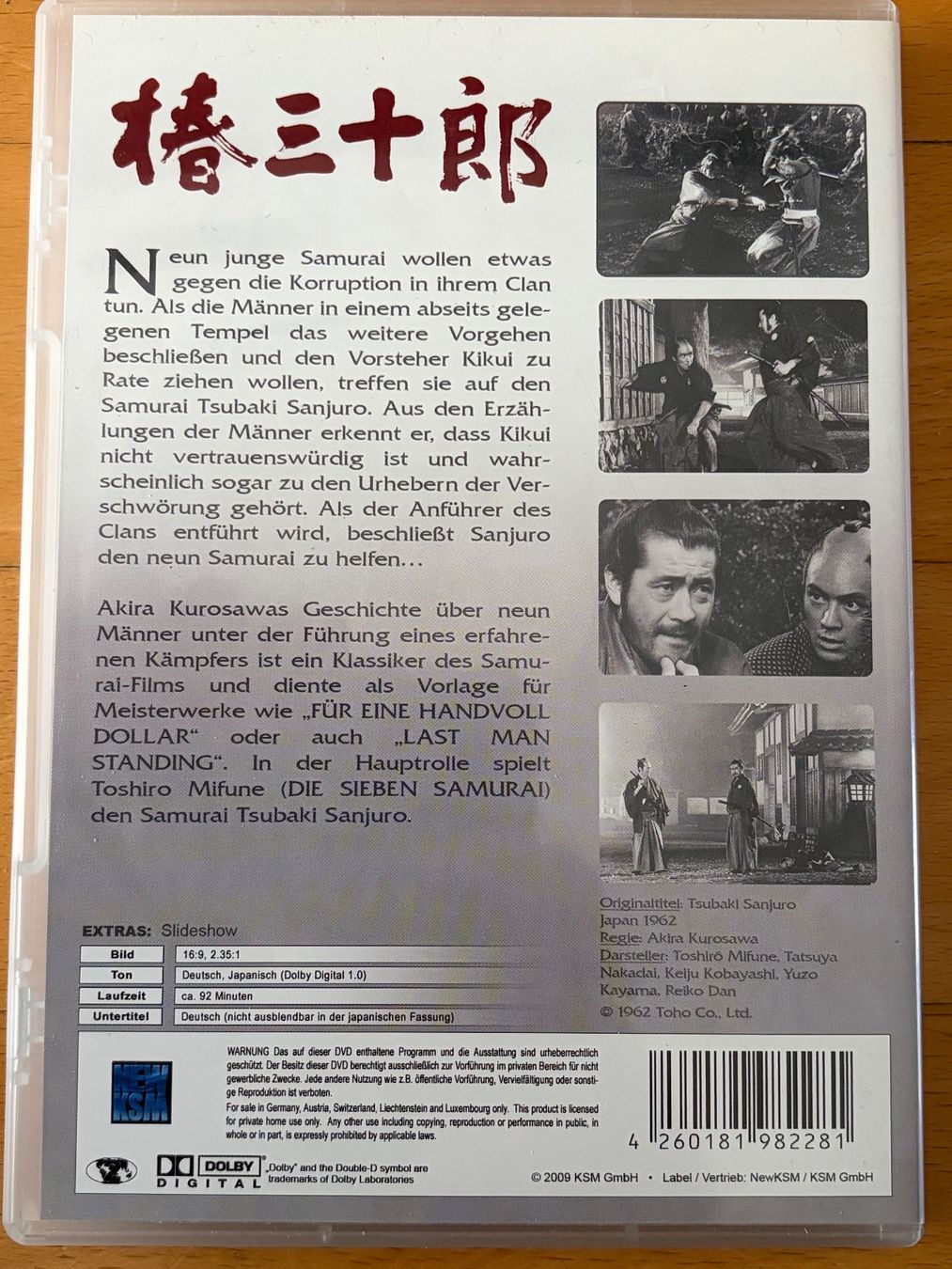 Tutti i DVDs: Sanjuro – Usato da Egg b. Zürich venduto da Luckybilly 1