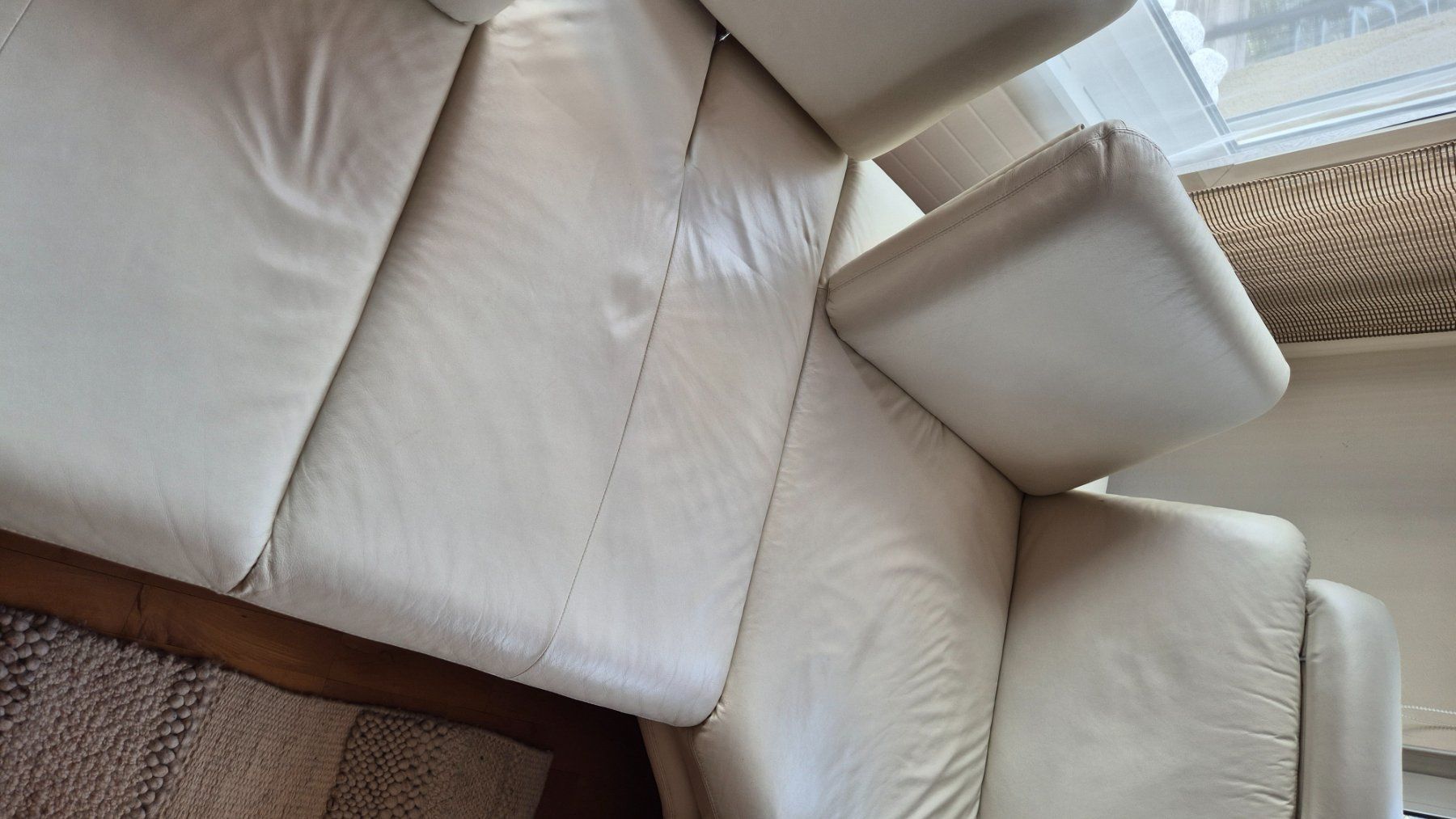 Sofas: Ledersofa weiss, Marke W. Schillig ,wenig benutzt, – Gebraucht aus Bad Ragaz von Lut_f9bg 3
