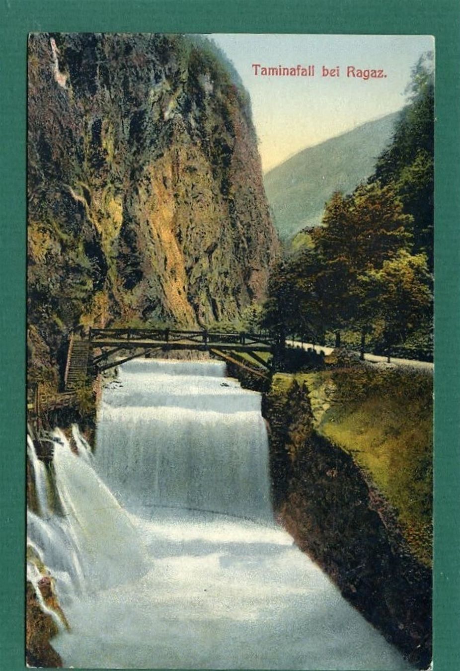 Cartoline postali: Taminafall bei Ragaz, um 1920, ungelaufen – Usato da Sargans venduto da Hausi1951