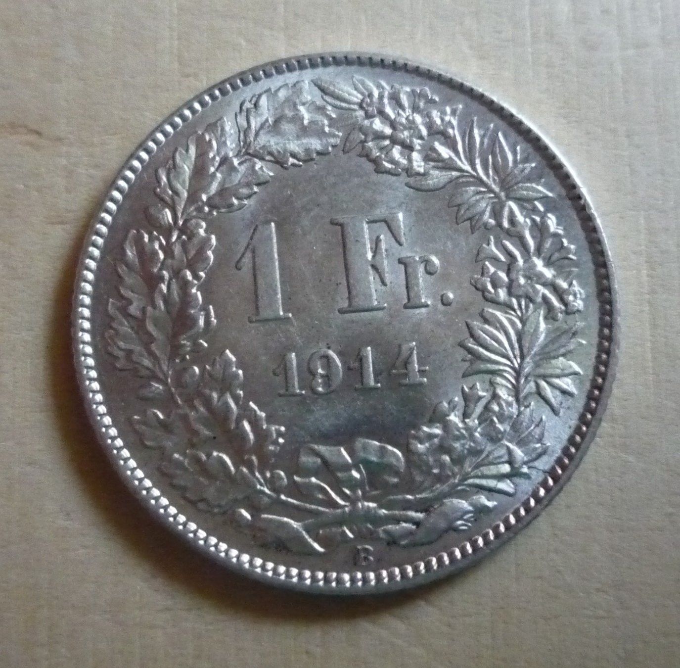 Tutti le monete: 1 Franken 1914, stgl, KW CHF 100.-- – Usato da Rieden SG venduto da Sammelfreund