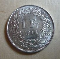 1 Franken 1914, stgl, KW CHF 100.--