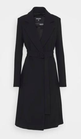 Patrizia Pepe Mantel in Wolloptik Schwarz Neu IT46/DE40