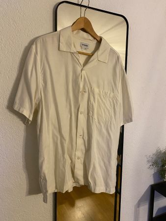Weekday Herren Hemd XL, Crème