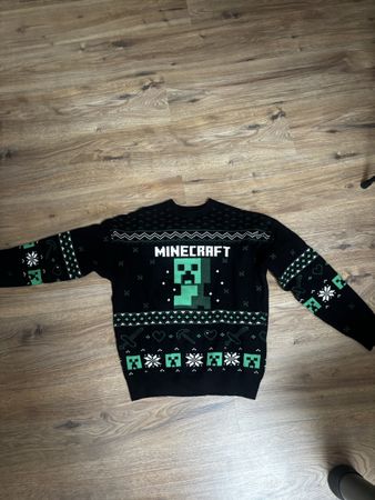 Minecraft Pullover schwarz mit Motiv gebraucht