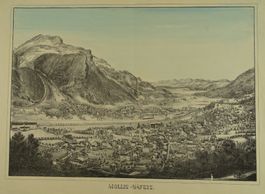 MOLLIS & NÄFELS, GROSSE LITHOGRAPHIE UM 1880