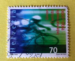 Nr.989 GESTEMPELT Radfahrer 2000   Siehe Original Fotos.  ﻿