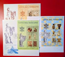 VATIKAN MUSEUM IN NEW YORK USA ART KUNST SATZ BOGEN FDC 1983