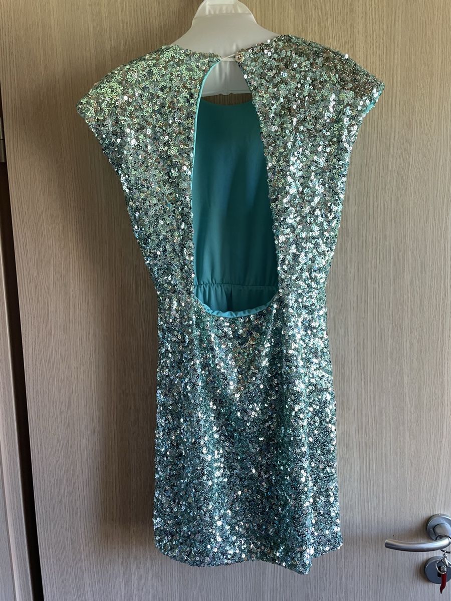 Kleider: Robe à paillettes vert S/M – Gebraucht aus Fully von thg_dcv9 1