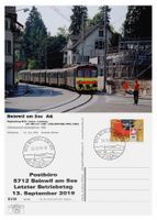 Beinwil am See Seetal Letzttag Post SBB RBe 4/4 Seetalbahn