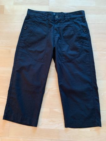 No Name 7/8 Hose mit 55% Leinen Gr. 31, Schwarz