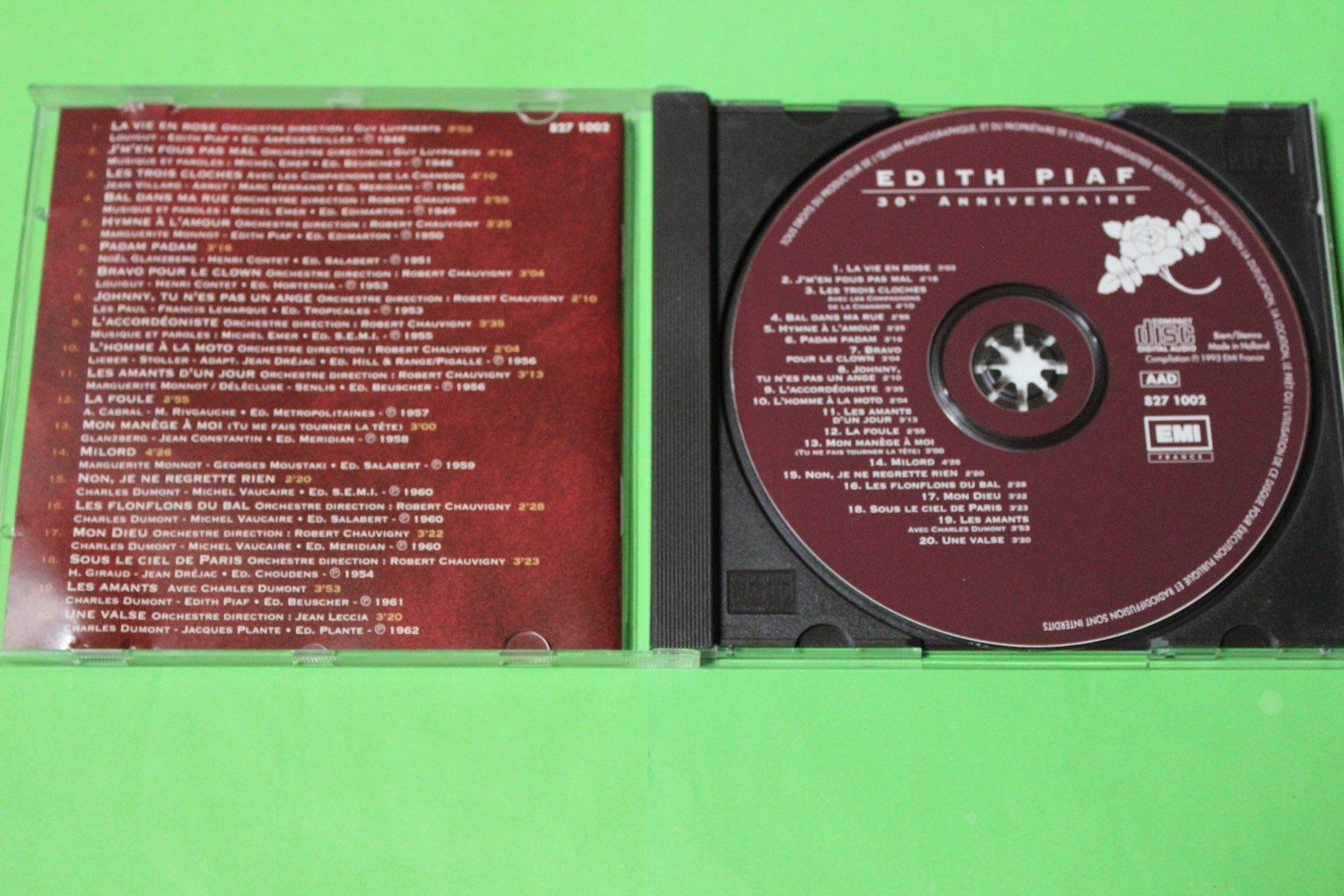 CDs: EDITH PIAF - 30E ANNIVERSAIRE CD 1993 – Gebraucht aus Tübach von JamesStone 3