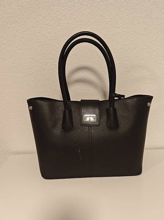 Große schwarze Shopper-Tasche