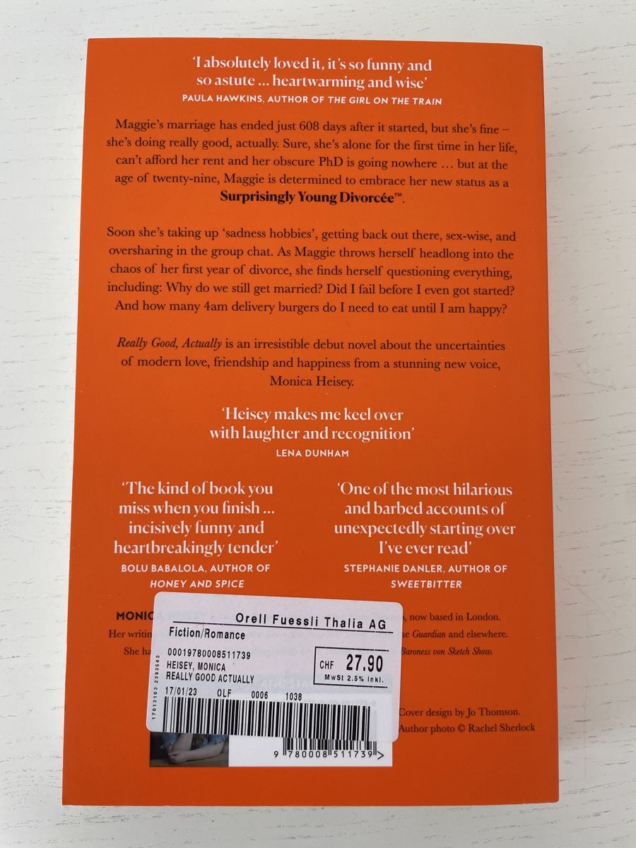 Libri: Really Good, Actually - Monica Heisey – Nuovo (secondo la descrizione) da Münchenstein venduto da jan_5fyc 1